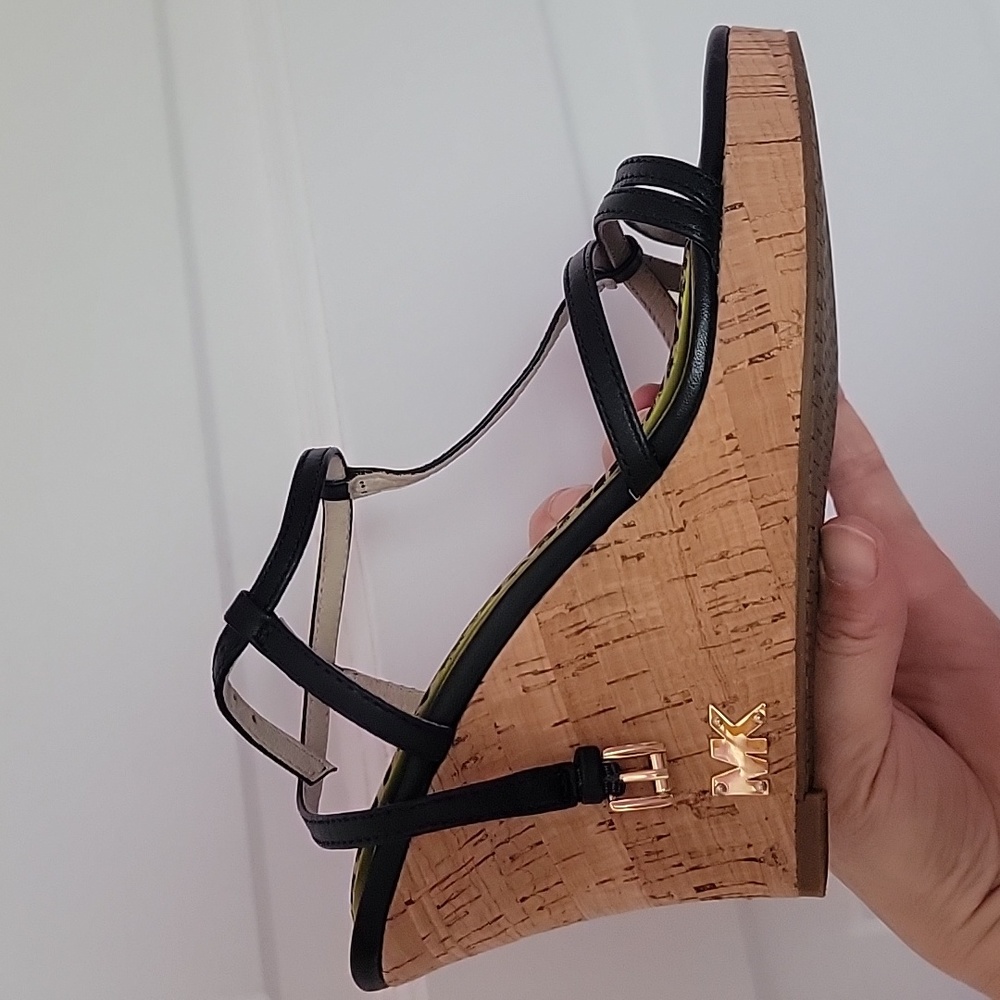 Michael Kors cork wedges size 6